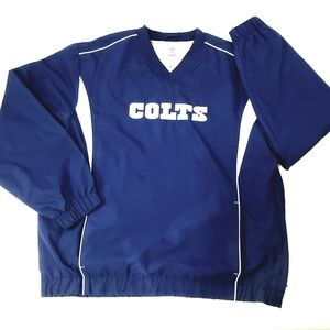NFL TEAM APPAREL Colts V Neck Pullover Size Medium